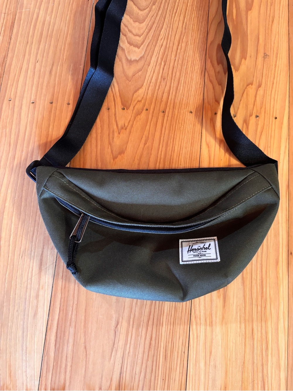 Herschel Supply Company Olive Green Waist Pack with Black Strap